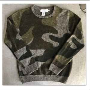 H&M Men’s Wool Blend Camo Pattern Sweater